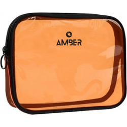 Amber AM2030 Γυναικείο Νεσεσέρ Ταξιδίου 21x6x17cm Πορτοκαλί