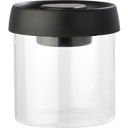 Estia Δοχείο Φαγητού Γυάλινο 450ml Διαφανές Μαύρο