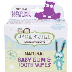 Jack N' Jill Natural Baby Gum & Tooth Wipes 25τμχ