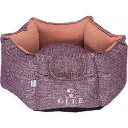 Glee Kimolos Καναπές Κρεβάτι Σκύλου Μωβ Κοραλί 65x60cm