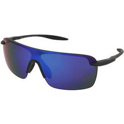 Maui Jim B680-02 Ανδρικά Γυαλιά Ηλίου Μάσκα Κοκάλινα Μαύρα με Μπλε Φακό