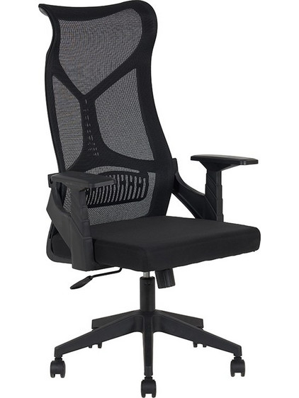 Zita Plus A9920 Καρέκλα Γραφείου με Προσκέφαλο Στήριξη Μέσης Ανάκλιση και Ρυθμιζόμενα Μπράτσα Μαύρη 01.0802