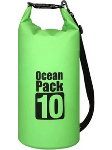 Ocean Dry 000.230.7667 Στεγανός Σάκος Ώμου 10lt Πράσινος