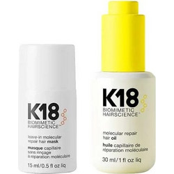 K18 Molecular Repair Σετ Περιποίησης Μαλλιών Leave In Mask 15ml + Λάδι 30ml