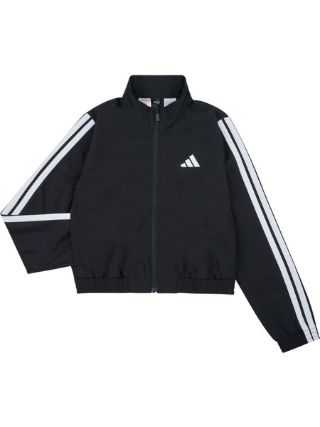 Adidas Παιδική Ζακέτα με Φερμουάρ Μαύρο Λευκό JD6508