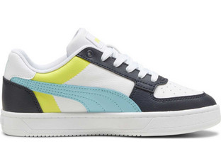 Puma Caven 2.0 Παιδικά Sneakers Λευκά Navy Μπλε Γαλάζια Lime 394461-12