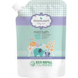 Pharmasept Baby Care Βρεφικό Σαμπουάν & Αφρόλουτρο για Ατοπικό Δέρμα Βρώμη & Καλέντουλα Refill 900ml
