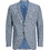 Jack & Jones Καλοκαιρινό Ανδρικό Blazer Λινό με Στενή Εφαρμογή Γαλάζιο 12228721