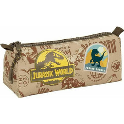 Safta Jurassic World Κασετίνα Βαρελάκι Μπεζ 812463742