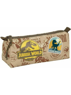 Safta Jurassic World Κασετίνα Βαρελάκι Μπεζ 812463742