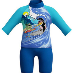 Speedo Αντηλιακό UV Παιδικό Μαγιό Σετ με Μπλούζα για Αγόρι Navy Μπλε Γαλάζιο 8003234-18252
