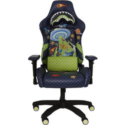 Sprayground Space Warped Καρέκλα Gaming Δερματίνης με Ρυθμιζόμενα Μπράτσα Μαύρη Πολύχρωμη Z623