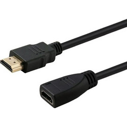 SAVIO Καλώδιο HDMI Male to HDMI Female 1m Black