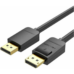 Vention Καλώδιο DisplayPort 1.2 to DisplayPort Male 1.5m Black HACBG