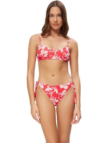 Minerva Bikini Slip Floral Κόκκινο 90-92654-260