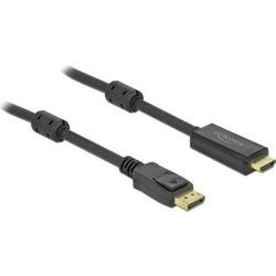DeLOCK Καλώδιο DisplayPort 1.2 to HDMI Male 1m Black 85955