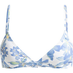 Roxy Bikini Top Τριγωνάκι Floral Λευκό Γαλάζιο ERJX305417-WBS6