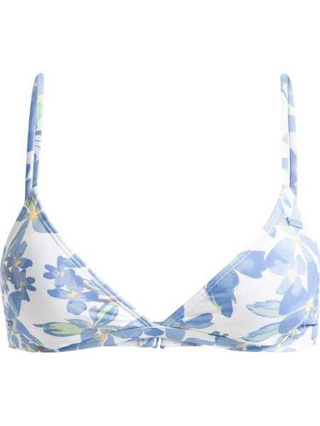 Roxy Bikini Top Τριγωνάκι Floral Λευκό Γαλάζιο ERJX305417-WBS6