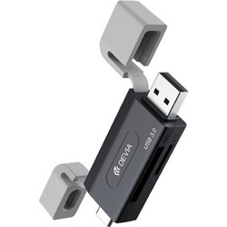 Devia EL240 Card Reader OTG USB-C & USB-A 3.2 Gen 1 για SD / microSD