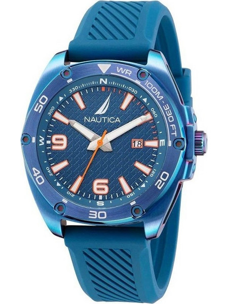 Nautica Tin Can Ανδρικό Ρολόι με Μπλε Καουτσούκ Λουράκι NAPTCF201
