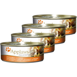 Applaws Adult with Chicken & Pumpkin in Broth 4x70gr