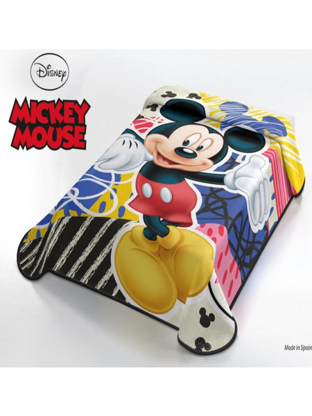 Belpla Παιδική Κουβέρτα Βελουτέ Mickey 160x220 Πολύχρωμη