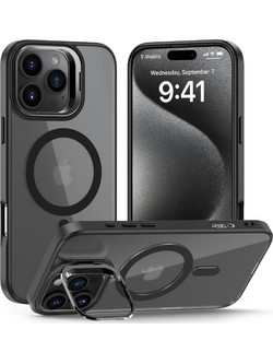Tech-Protect MagStand Back Cover Matte Black (iPhone 16 Pro Max)