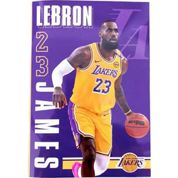 Back Me UP NBA James Τετράδιο Ριγέ B5 40 Φύλλων Μωβ 378-08400