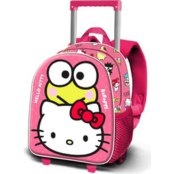 Karactermania Hello Kitty Funny 3D Σχολική Τσάντα Τρόλεϊ Νηπιαγωγείου Φούξια 08526