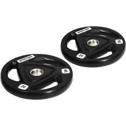 Sportnow Σετ Δίσκοι Ολυμπιακού Τύπου Rubber Cover 2x20kg Φ50mm