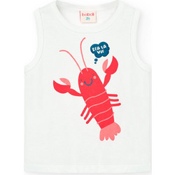 Boboli Παιδικό T-Shirt Αμάνικο Λευκό 811099-1100