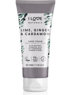 I Love Naturals Lime, Ginger & Cardamom Ενυδατική Κρέμα Χεριών 100ml