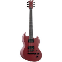 ESP LTD Volsung Ηλεκτρική Κιθάρα Double Cut με Μαγνήτες HH & Ταστιέρα Ebony Oxblood Satin