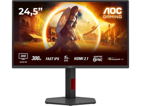 AOC Q25G4SR IPS HDR Gaming Monitor 24.5" 2560x1440 QHD 300Hz 1ms