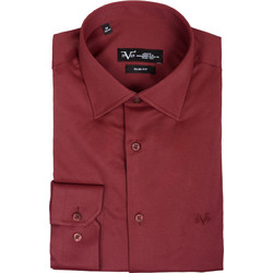 Versace 19V69 11.36 Ανδρικό Πουκάμισο Μακρυμάνικο Slim Fit Μπορντό