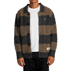RVCA Ανδρική Ζακέτα Πλεκτή με Φερμουάρ Χακί AVYSW00140-CMW3
