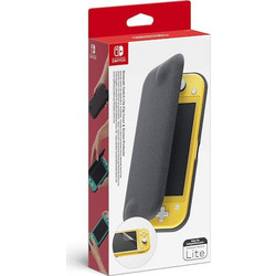 Nintendo Flip Cover & Screen Protector Fabric Switch Lite Protective Case Gray