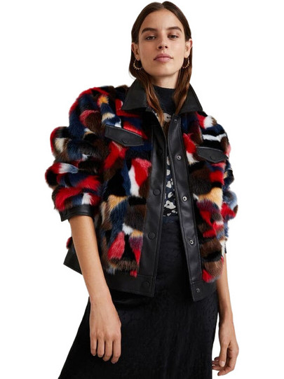 Desigual Luisiana Γυναικεία Γούνα Πολύχρωμη 21WWEW81-2000