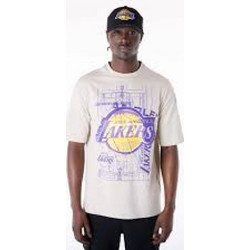 New Era NBA LOSLAK Ανδρικό Αθλητικό T-Shirt Λιλά 60596426-270