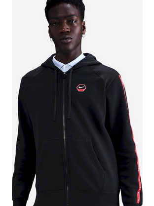 Nike Ανδρική Ζακέτα Φούτερ με Κουκούλα και Φερμουάρ Μαύρη IH4285-010