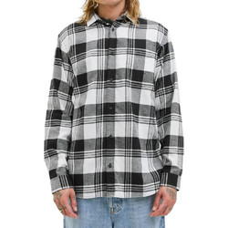 Jack & Jones Ανδρικό Πουκάμισο Βαμβακερό Καρό Μακρυμάνικο Κανονική Γραμμή Λευκό Μαύρο 12279259
