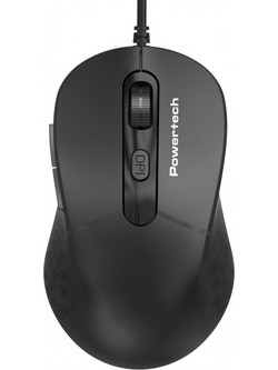 Powertech PT-1467 Ενσύρματο Ποντίκι Black