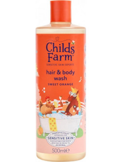 Childs Farm Sweet Orange Παιδικό Φυτικό Σαμπουάν & Αφρόλουτρο για Επανόρθωση 500ml