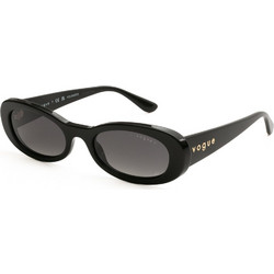 Vogue VO5582S W44/T3 Γυναικεία Γυαλιά Ηλίου Οβάλ Κοκάλινα Μαύρα με Μαύρο Φακό