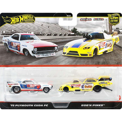 Mattel Hot Wheels Premium Car Culture '72 Plymouth Cuda FC & Rob N' Pinks