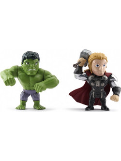 Jada Marvel Twin Pack Hulk & Thor Σετ Φιγούρες Δράσης για 14+ Ετών 10cm