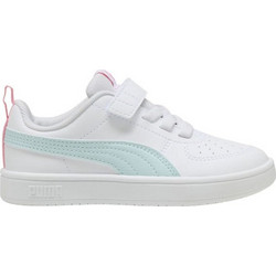 Puma Rickie Παιδικά Sneakers Λευκά Πράσινο Mint Σομόν 385836-42