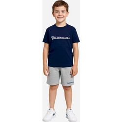 Action Μαντουλίδης Παιδικό T-Shirt Κοντομάνικο Navy Μπλε M46061-04