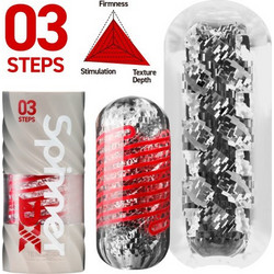 Tenga Spinner DX 03 Steps Reusable Pocket Αυνανιστήρι Red