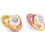 Lorelli Πιπίλες Σιλικόνης 6m+ Yellow Pink 2τμχ